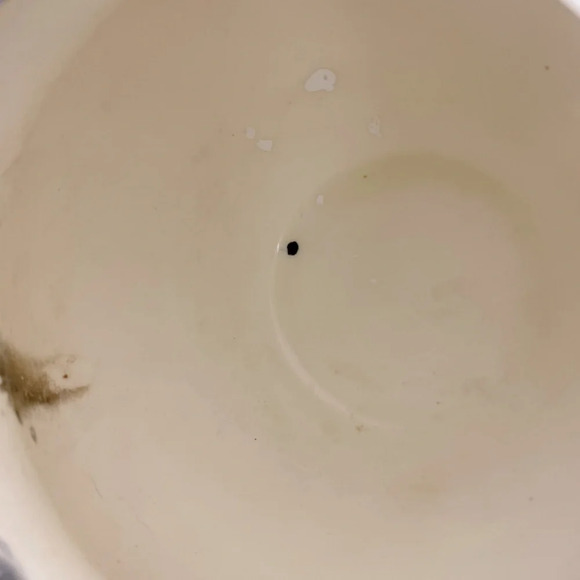 Vintage 1978 Ceramic  Pottery Grey Black Red Glaze Bowl Planter Vase - Picture 10 of 14